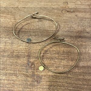 Hand pounded metal bracelets